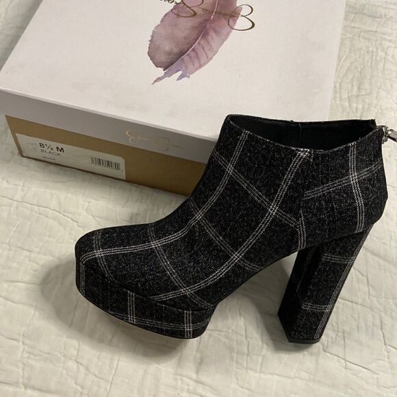 Jessica Simpson Shoes - NWT Jessica Simpson Maysie Platform Plaid Bootie size 8.5